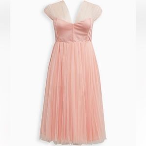 Torrid Mini Tulle Drape Shoulder Fit & Flare Dress size 14
